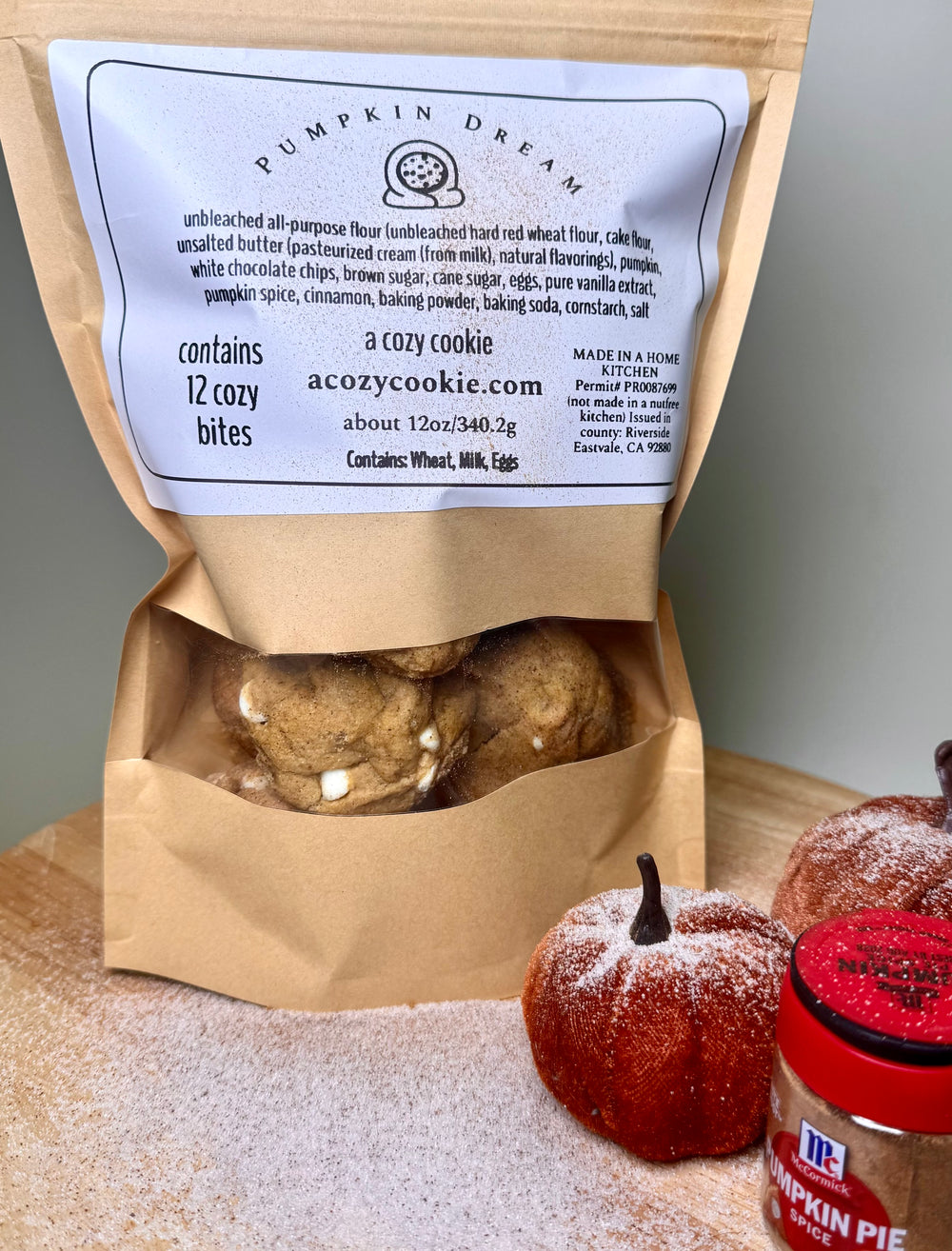 Cozy Bites Bag  Pumpkin Dream